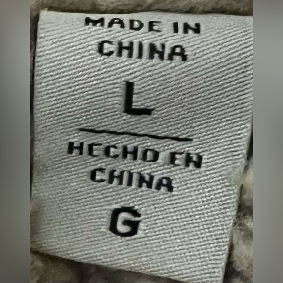 LEVI STRAUSS & CO BROWN FAUX LEATHER FLEECE LINED JACKET SZ large preowned - Picture 10 of 11